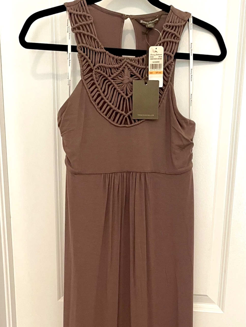 Tommy Bahama Brown Macrame Women's Maxi Dress - Picture 1 of 4